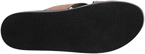 Stacy Adams Mens Montel Strap Strap Slide Sandal Loafer, Taupe Multi, 7 EUA