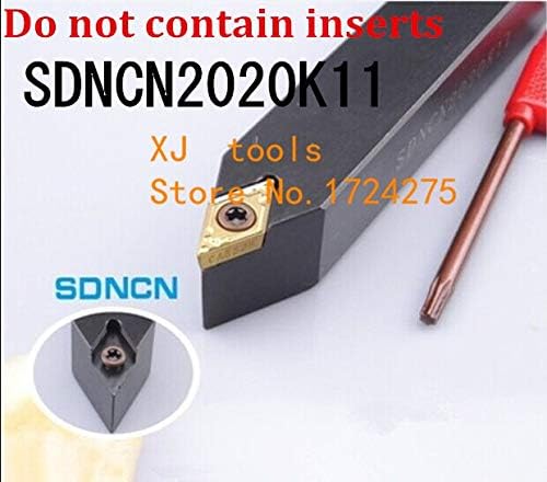 FINCOS SDNCN2020K11 20 * 20 * 125mm Ferramentas de entalhe de torno de torno de torno de torno de torno CNC Ferramentas de torneamento