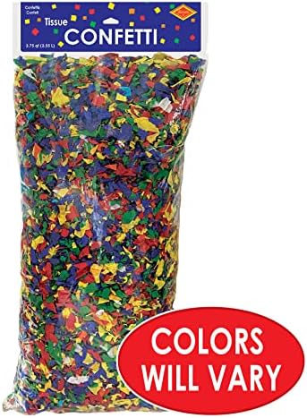 Beistle Multi Color Fibissue Paper Table Confete