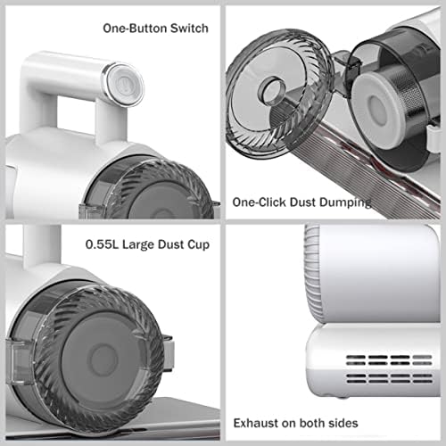 A aspirador de pó de colchão de Boreas para alergias e animais de estimação com aquecimento sem vapor, mata alérgenos/ácaro/vírus,