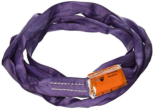 Todo o manuseio de material DR104 Sling redondo, 2600 lb, jaqueta dupla de 4 ', roxo