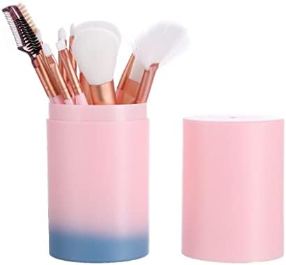 XJJZs Prefessional 12pcs Maghuge Brush Brushes Cosmetic Make Up Kit de ferramentas com copo Caso Cosmetics Beauty Tools