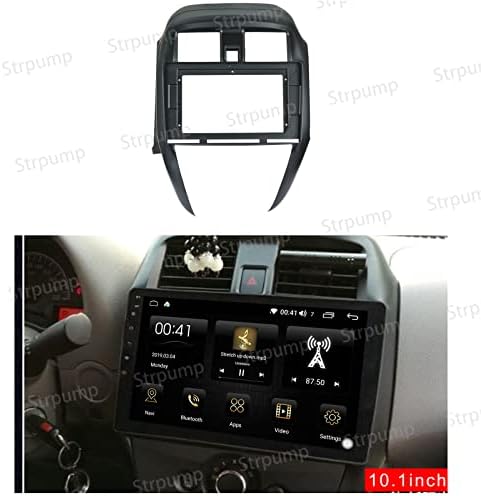 10.1 '' Radio estéreo de rádio DASH FASCIA Painel de painel compatível para Nissan Sunny Almera 2014 15 16 17 18 Instale o kit de montagem