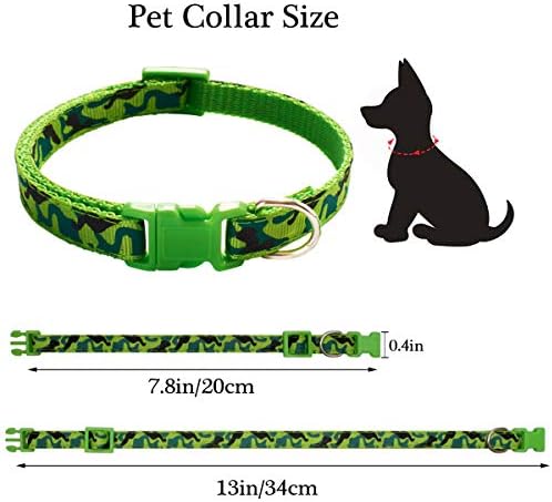 Ameolela Puppy Id Collars Identification Whelping de nylon macio colares de lixo de segurança intermediários para animais recém -nascidos