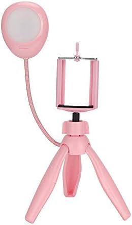 Encher luz, abds celular, transmissão ao vivo, preenchimento de lâmpada leve com tripé e suporte de telefone rosa