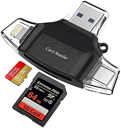 BOXWAVE SMART GADGET Compatível com GPD Pocket 2 Silver - AllReader SD Card Reader, MicroSD Card Reader SD Compact USB para GPD Pocket 2 Silver - Jet Black
