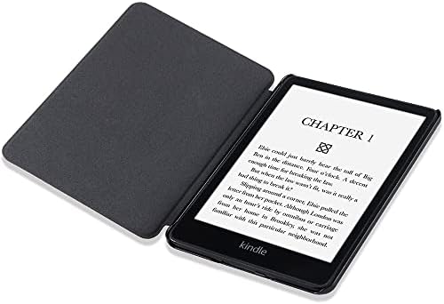 Jnshz New Slim Case para Kindle Paperwhite 6 polegada Caso de couro PU PU para Kindle Paperwhite 5 11ª Gen 2021 Signature Edition - Cloud Gray, Green
