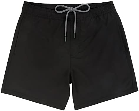 LRD Men's Swim Trunks com forro de compressão, uns shorts de natação seca rápida de 7 polegadas