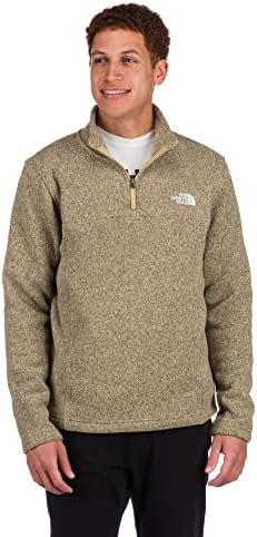 O NORTH FACEM MEN HOMEM TSILLAN ¼ Zip Sweatshirt, Heather de pedra cáqui, médio