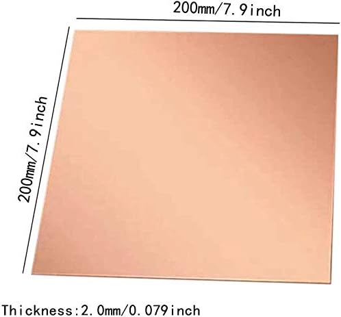 Z Crie design Placa Brass Placa de cobre Placa de cobre roxa espessa 2. 0mm 6 Tamanhos diferentes Placa de cobre para, artesanato,