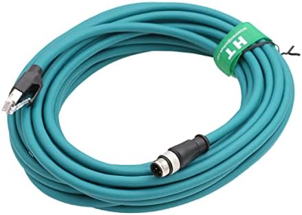 HANGTON M12 4 PIN MASCO CÓDIGO DE DA RJ45 CABO DE DADOS DE ETHERNET ETHERNET ABORTO DE IMPRESSÃO ABREAÇÕES ABREAÇÃO DE