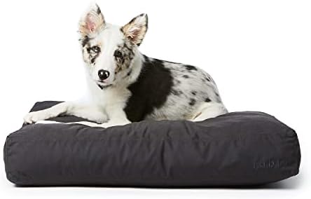Cama de cachorro da fábula - cama de cachorro extra macia - design minimalista - resistente à água, fácil de limpar externo - lavável