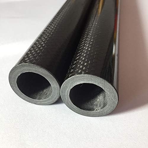 Tubo de fibra de carbono de 40 mm de 40 mm 40mm x 36mm x 1200 mm 3k grossa brilhante rc hobby hast cnc eixo 1.2m
