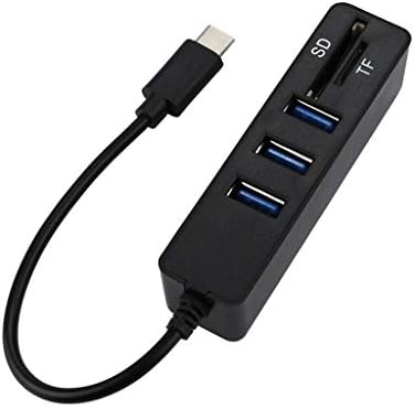 Houkai Tipo C Leitor de cartão hub 2 em 1 tipo C OTG USB 2.0 Splitter Splitter Combo 3 porta SD/TF Reader USB 2.0 Splitter