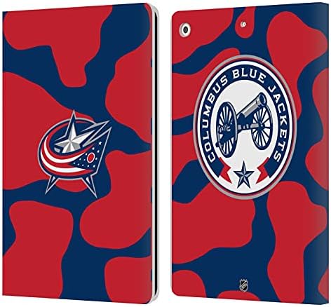 Projetos de capa principal licenciados oficialmente NHL Marble Columbus Blue Jackets Livro de couro Caixa Caixa Caspa