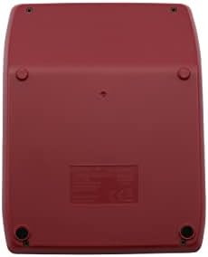Genie 840 dr 10 Digit Desktop calculadora Dual Power Compact Design Red escuro