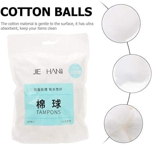 Bolas de algodão Solustre 300pcs bolas de lã Bolas de maquiagem Degolhando para uso em casa cosmética Organic