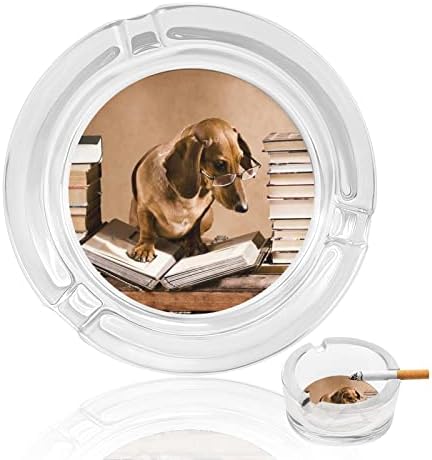 DACHSHUND Professor Reserve cinza de cigarro de cigarro Round Bounds Holder Bandey para Hotel Table Top Top Decoration