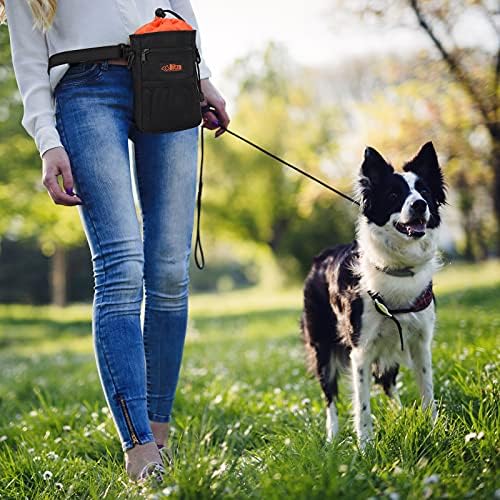 Bitza Dog Treation Training Walking Bag Kit Inclui clicker de treinamento, tigela, saco de cocô