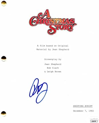 Peter Billingsley assinou a autógrafo A Christmas Story Full Movie Script C com James Spence Authentication JSA Coa -