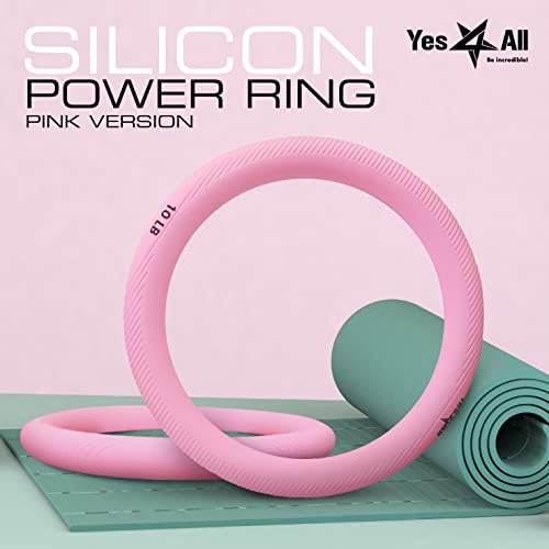 Yes4All Power Ring 10 libras, anel de peso, círculo pesado, kettlebell para exercício de ioga, aeróbica, fitness home,