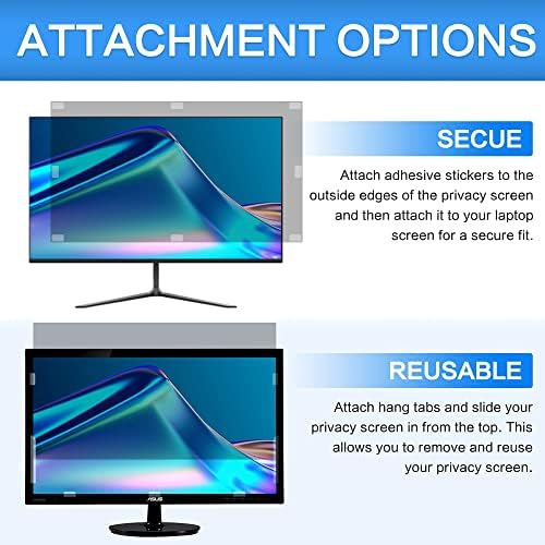Zoegaa 27 polegadas de tela de privacidade de computador filtro para 16: 9 monitor de computador widescreen 23.6 x13.3