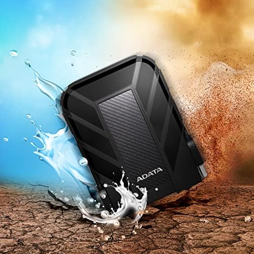 Adata HD710 PRO 4TB USB 3.1 IP68 Impervenção aquosa/à prova de choque/disco rígido robusto à prova de poeira, preto