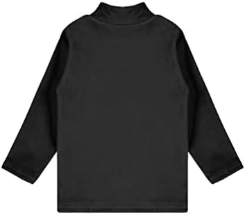 Jugaoge Kids Gilrs Boys Carta Impressão Tops térmicos Base Camisetas camisetas simuladas Sorto de pulôver casual do pescoço