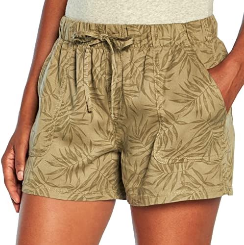 Gap Ladies Tencel Short com shorts de bolsa da cintura dianteira e sede casual de cordão confortável