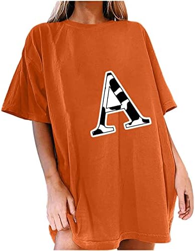 Camiseta de blusa de verão no outono para damas fora do ombro 2023 Roupas modernas de manga curta Crewneck tee gráfica