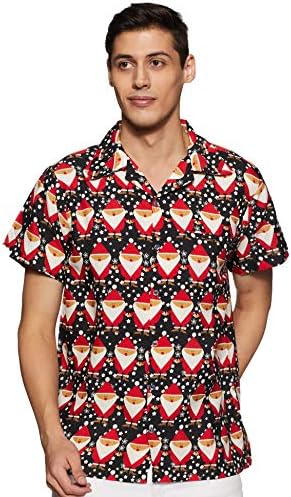Camisa de Natal Stylore para homens Hawaiian Férias relaxada de férias múltiplas cores