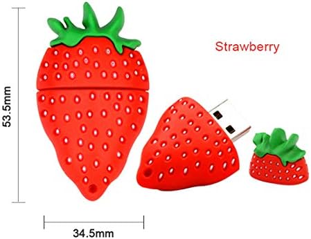 Geral 64GB USB 2.0 Fruit Strawberry U Moda de disco