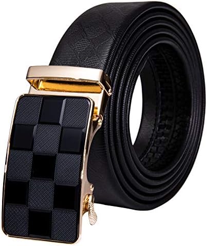 Cinturão de catraca de designer de dubulle para homens de couro de couro ajustável fivela automática deslizamento de vestido removível