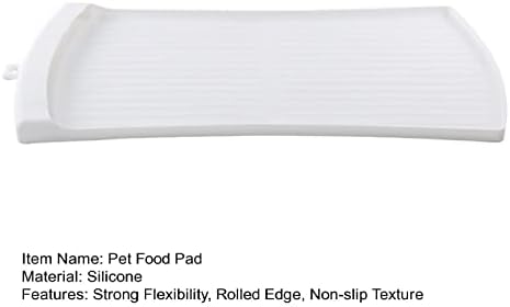 Besuffy Cat Food Food Grade Dog Prish Dish Pad Acessório de cães de textura não deslizante preto um tamanho