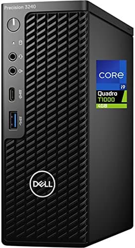 Dell Precision 3240 Compact Desktop WorkStation-Intel I9-10900-64 GB RAM 2TB NVME SSD, Nvidia T1000 4GB Gráficos, mini-displayport, HDMI, USB tipo C, Ax Wi-Fi, Bluetooth-Windows 11 Pro,