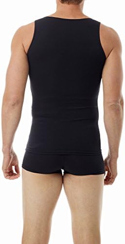 Tampo de compressão de algodão de desempenho masculino do Underworks - para exercícios, emagrecimento e como camisa