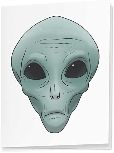 4 X 'Alien Head' Tags/etiquetas