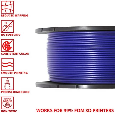 Filamento da impressora 3D do PLA, filamento de PLA XYZprinting 1,75 mm, precisão dimensional +/- 0,02mm, 1 kg de