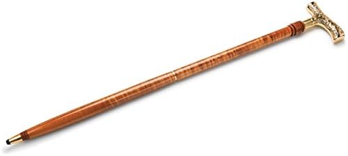 Woodriver Large Filigree Style Cane Handle - Brass