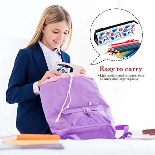 Laiyuhua portátil elegante lápis bolsa de couro pu de caneta compacta com zíper bolsa de papelaria bolsa cosmética Organizador da bolsa