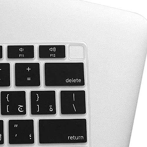 Linguagem árabe da ProElife Tapa de teclado de silicone Ultra Fin para 2021 2020 MacBook Air 13 polegadas A2179 e A2337 Apple M1