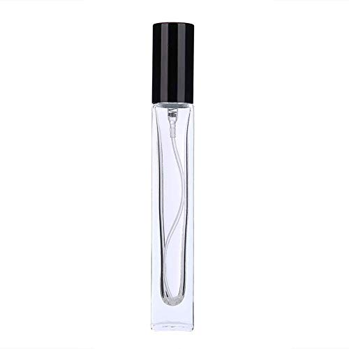 Morningstar 10ml Reabilitável Perfume preto Atomizador de viagem Spray Garrafa de vidro feito à mão