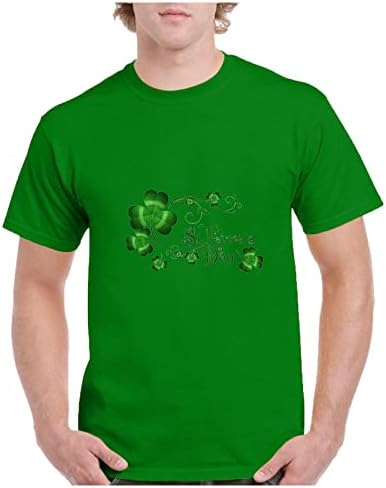 Oioloyjm St Patricks Camisa do dia de verão 2023 camisas para homens Crewneck plus size tops tops moda moda casual blusas
