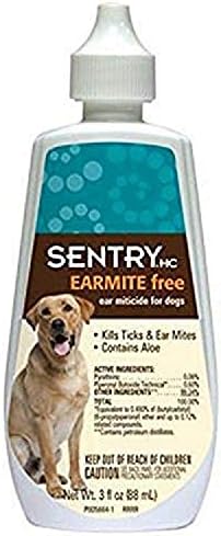 Sentry HC Earmite Free Ear Miticide for Dogs, 3 oz