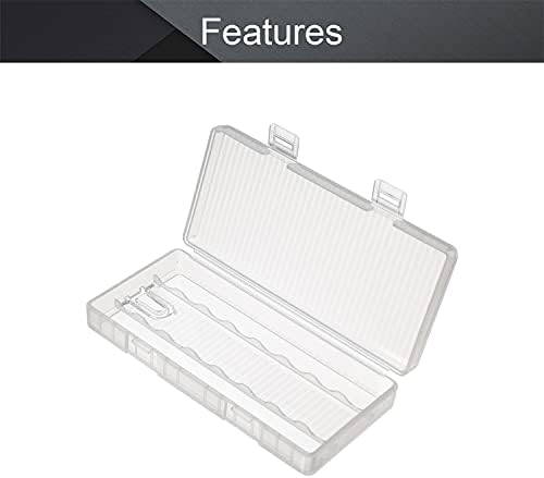 Bettomshin 8 X AA Caixa de organizador de caixa de armazenamento de bateria transparente