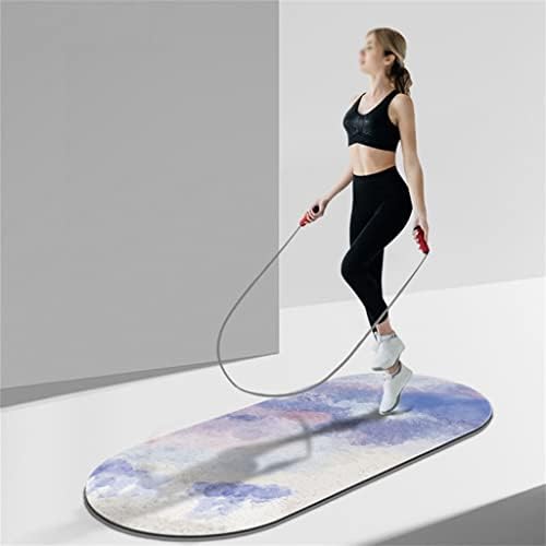 N/A Yoga Mat Jump Salping Workouts Floor para almofadas esportivas com textura de 8 mm de alta densidade espessa de 8 mm densidade
