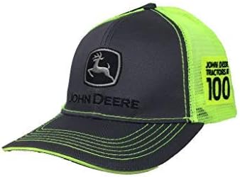 John Deere Mens 100 anos de aniversário Cap-Charcoal Cap-Charcoal