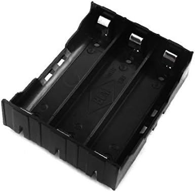 X-Dree retângulo de plástico Casca aberta Caixa de armazenamento da caixa de bateria para 3 x 3,7v 18650 Baterias (Scatola di