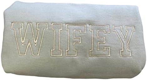 Moletom da esposa bordada, moletom personalizado da esposa unissex, presente para moletom bordado para esposa, moletom de capuz bordado em família