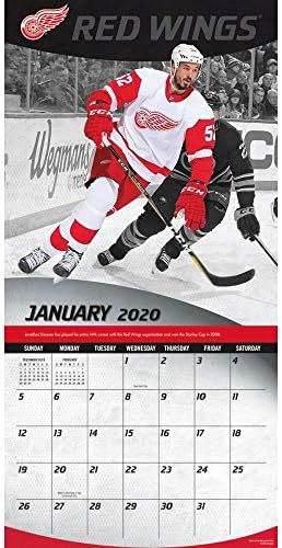 Turner Sports Detroit Red Wings 2021 Mini Wall Calendário